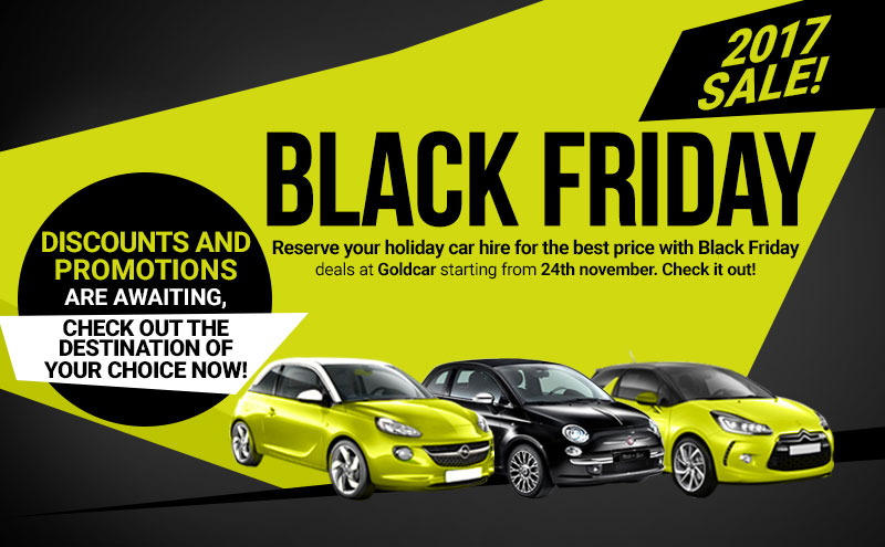 Ready for the Black Friday at Goldcar?